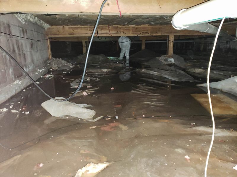 Completed Basement Waterproofing